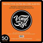 Vinyl Styl 12 Inch Outer Record Sleeves - 50 Count (Clear)