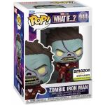 Funko POP Marvel: What If? - Zombie Iron Man, Amazon Exclusive Glow in The Dark