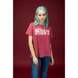 Polera MC Mujer Kiss Gris Estrellas