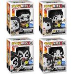 Funko Pop! Kiss: Set Completo Que Brilla En La Oscuridad, Exclusivo De Funko)