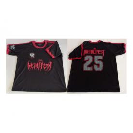Camiseta 2025 Metal Fest borde rojo