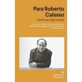 PARA ROBERTO CALASSO